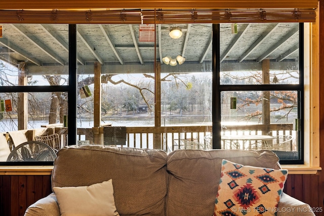 sunroom / solarium with a wealth of natural light