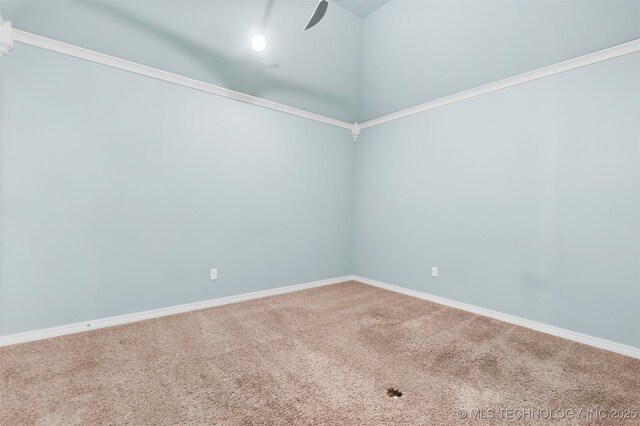 7056 E 124th St S, Bixby, OK 74008 - carpeted empty room featuring ceiling fan and baseboards