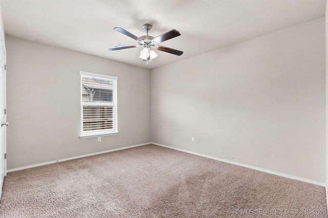 7056 E 124th St S, Bixby, OK 74008 - carpeted empty room featuring ceiling fan and baseboards
