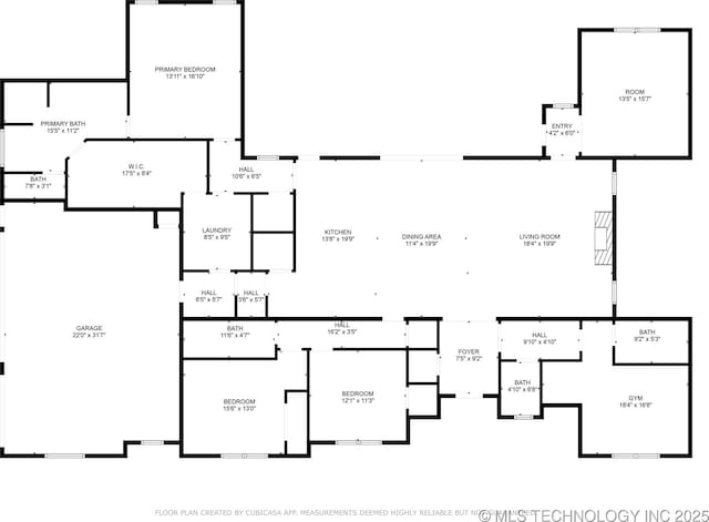 19340 E Canyon Ridge Rd, Owasso, OK 74055 - floor plan