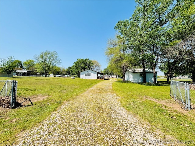 exterior space featuring driveway