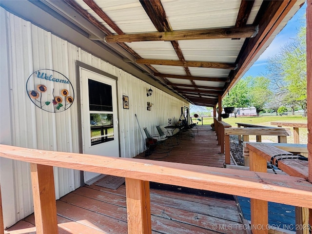 view of wooden terrace