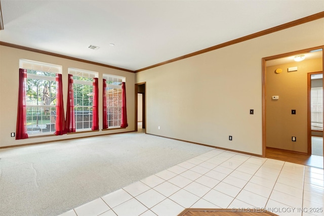 3701 Bridgeport Rd, Norman, OK 73072 - unfurnished room featuring crown molding and light colored carpet