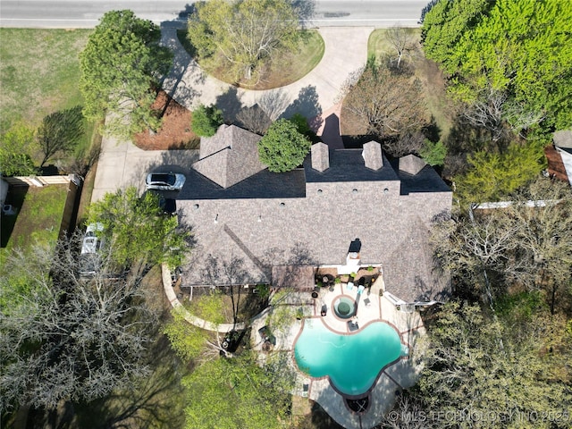 birds eye view of property