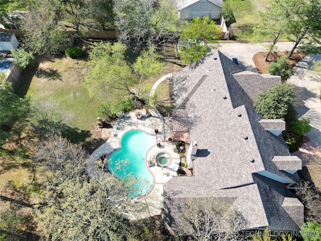birds eye view of property