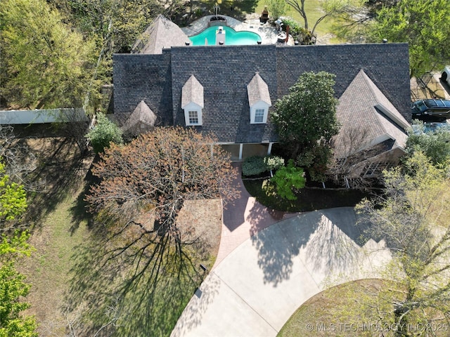 birds eye view of property