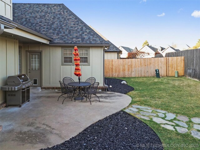 12330 S Ash Ave, Jenks, OK 74037 - view of yard with a patio