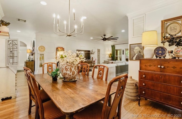 461 Cross Timbers Blvd, Sapulpa, OK 74066 - dining area featuring visible vents, recessed lighting, and light wood finished floors