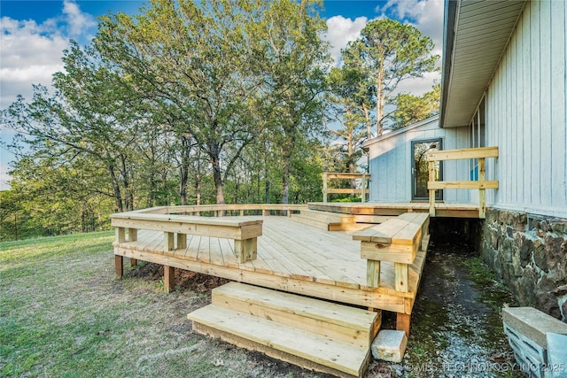 view of wooden terrace