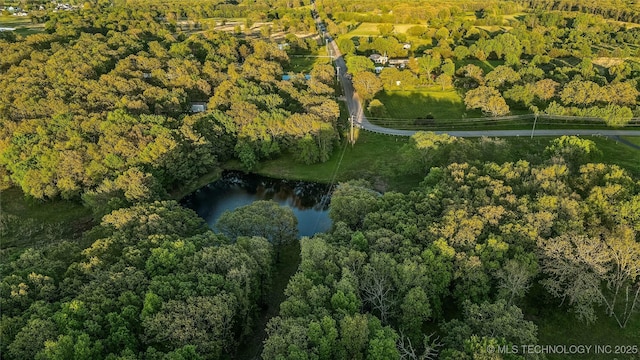 21083 Stick Ross Mountain Rd, Tahlequah, OK 74464 - view of property location with a forest and a large body of water