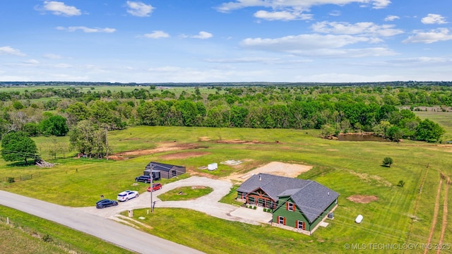 9153 S 4270th Rd, Chelsea, OK 74016 - drone / aerial view featuring a view of trees