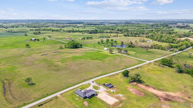9153 S 4270th Rd, Chelsea, OK 74016 - drone / aerial view featuring a rural view