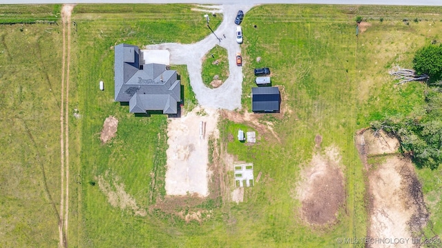 9153 S 4270th Rd, Chelsea, OK 74016 - drone / aerial view with a rural view