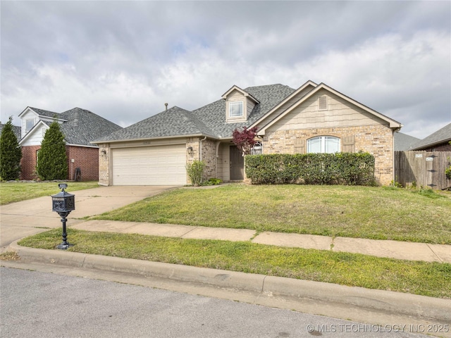 12520 S Birch Ave, Jenks, OK 74037 - traditional-style home featuring concrete driveway, a garage, brick siding, and roof with shingles