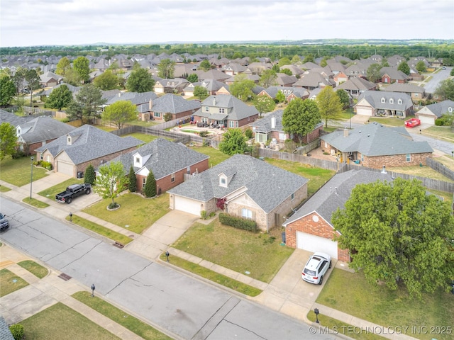12520 S Birch Ave, Jenks, OK 74037 - aerial perspective of suburban area