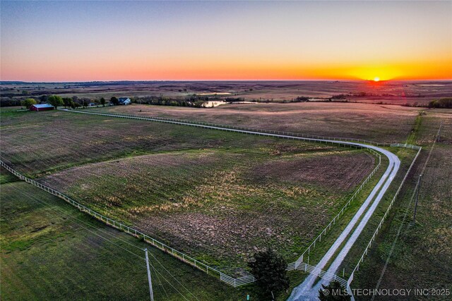 2445 E 156th St N, Skiatook, OK 74070 - bird's eye view featuring a rural view