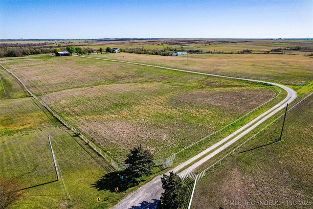 2445 E 156th St N, Skiatook, OK 74070 - aerial view with a rural view