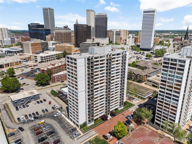 450 W 7th St Unit 1902, Tulsa, OK 74119 - aerial view with a city view