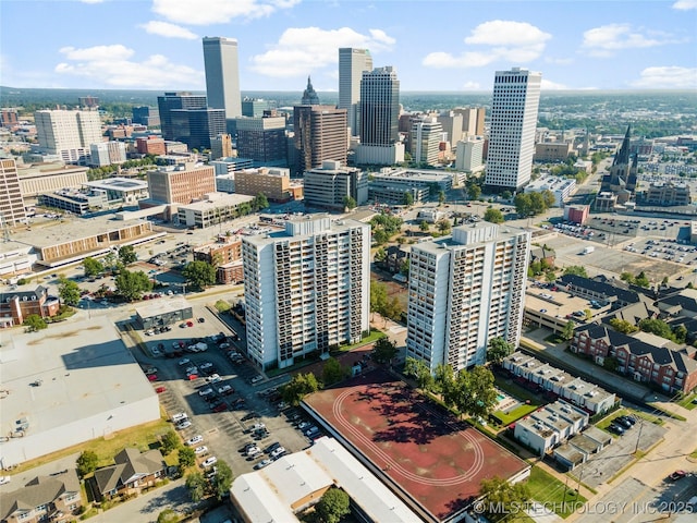 450 W 7th St Unit 1902, Tulsa, OK 74119 - drone / aerial view featuring a view of city
