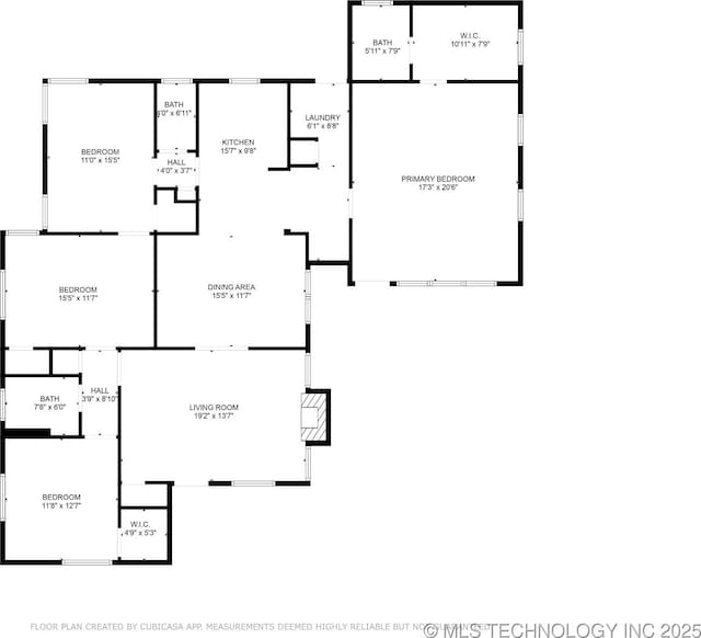 1136 S Evanston Ave, Tulsa, OK 74104 - floor plan / room layout