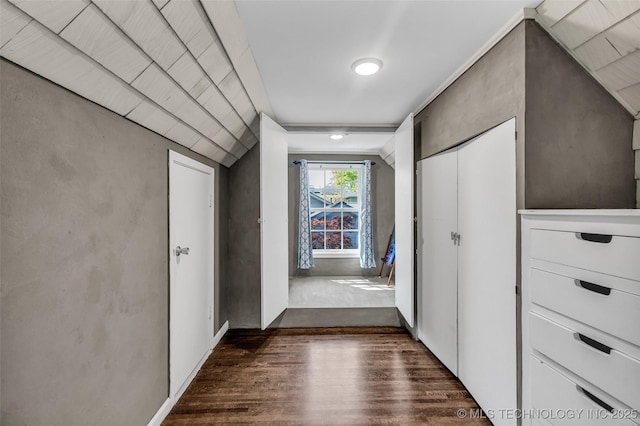 3334 S Wheeling Ave, Tulsa, OK 74105 - corridor featuring baseboards and dark wood-type flooring