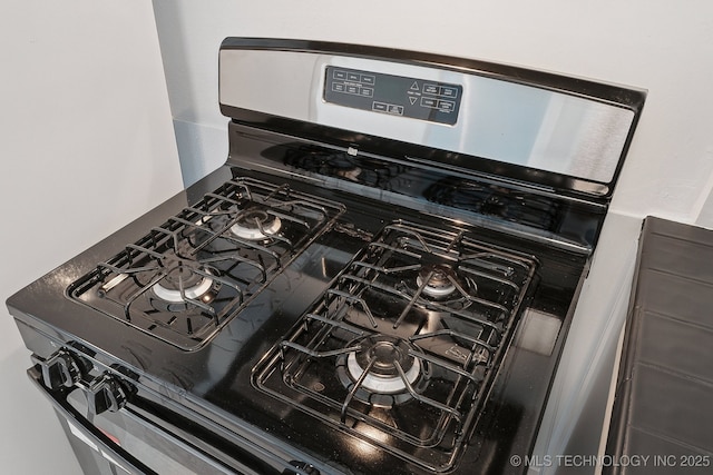 interior details featuring gas stove