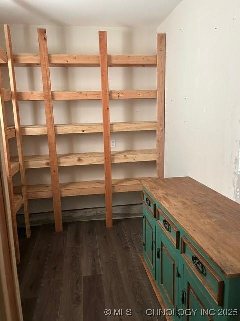 view of storage area