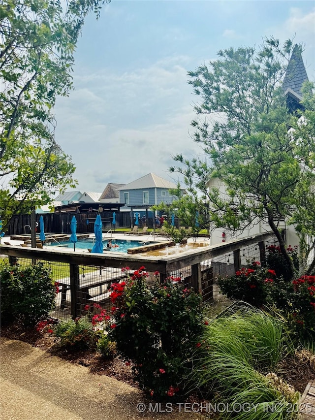 55 Boardwalk, Carlton Landing, OK 74432 - community pool with fence