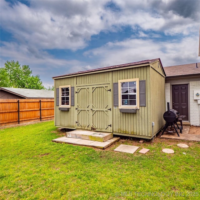 509 Dove Dr, Mcalester, OK 74501 - view of shed with fence private yard