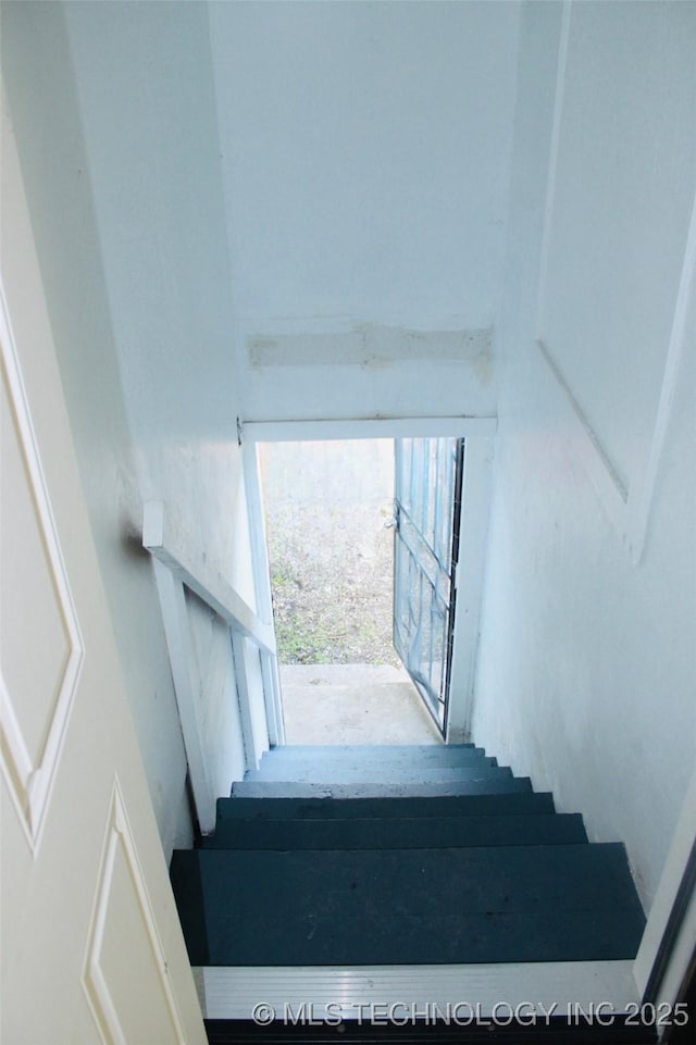 view of staircase