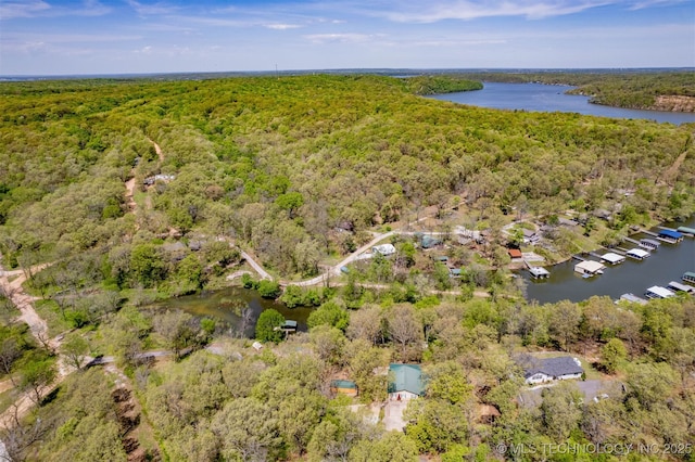 5068 County Road 370, Eucha, OK 74342 - aerial view of property's location with a forest and a large body of water