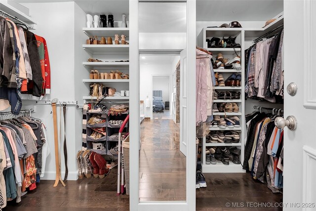4829 S Zunis Ave, Tulsa, OK 74105 - spacious closet with wood finished floors