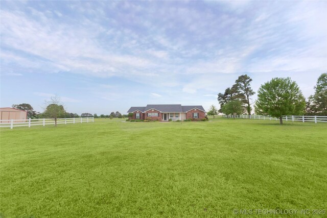2284 E Roping Rd, Atoka, OK 74525 - view of yard featuring a view of rural / pastoral area