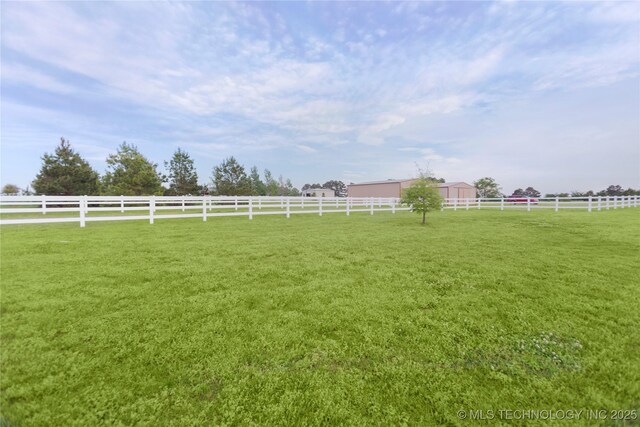 2284 E Roping Rd, Atoka, OK 74525 - view of yard with an outdoor structure, a view of rural / pastoral area, and an exterior structure