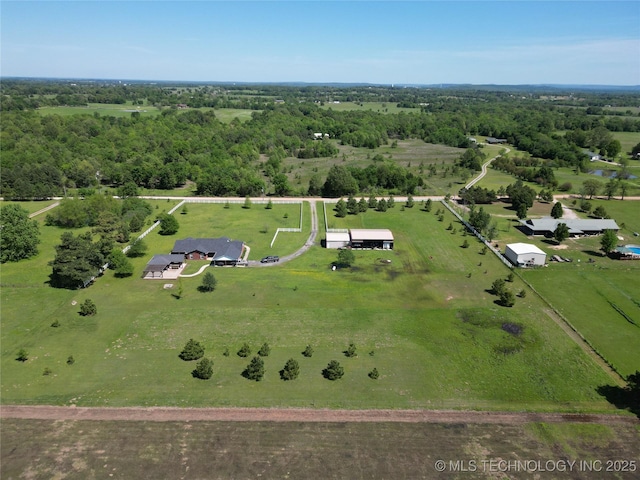 2284 E Roping Rd, Atoka, OK 74525 - aerial overview of property's location featuring rural landscape