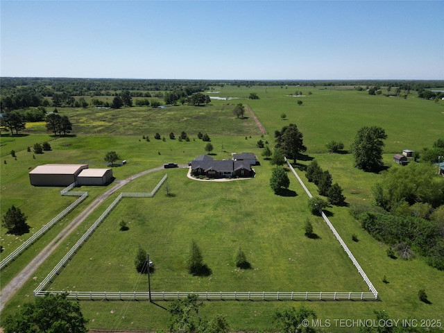2284 E Roping Rd, Atoka, OK 74525 - overview of rural landscape with agricultural land