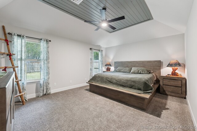 9218 N 141st E Ave, Owasso, OK 74055 - carpeted bedroom featuring baseboards, a ceiling fan, and multiple windows