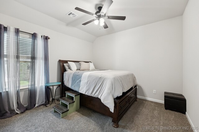9218 N 141st E Ave, Owasso, OK 74055 - carpeted bedroom with baseboards, visible vents, a ceiling fan, and multiple windows