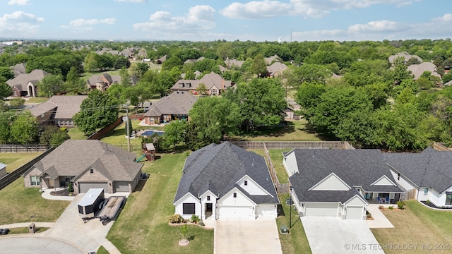 9218 N 141st E Ave, Owasso, OK 74055 - aerial view with a residential view
