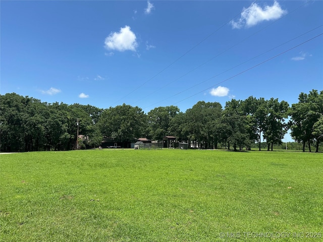 9585 Celia Berryhill Rd, Okmulgee, OK 74447 - view of green lawn