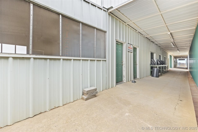 view of storage area
