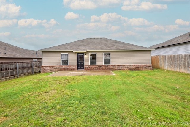 5974 E 146th Pl S, Bixby, OK 74008 - back of property featuring brick siding and a patio