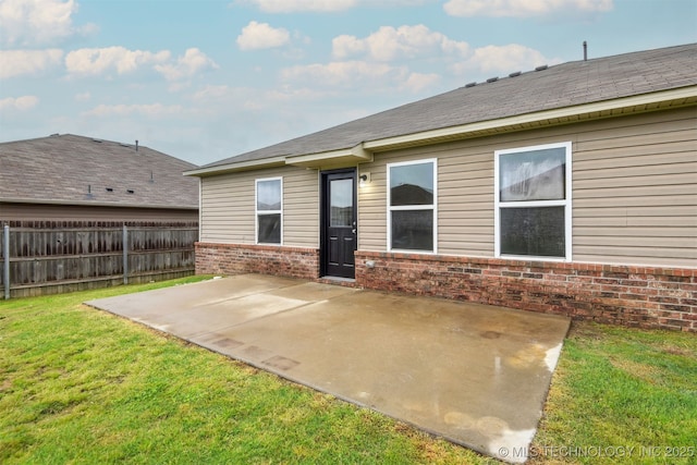 5974 E 146th Pl S, Bixby, OK 74008 - rear view of property with brick siding and a patio