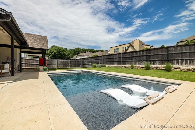 11529 S Marion Ave, Tulsa, OK 74137 - view of swimming pool with a patio