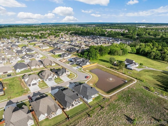13722 S 20th Pl E, Bixby, OK 74008 - birds eye view of property with a residential view