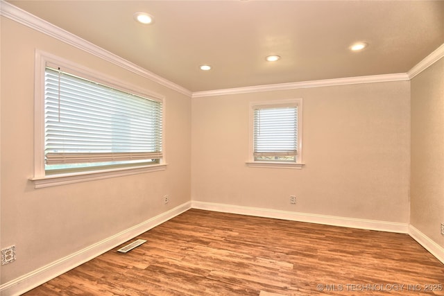 705 W Boston St, Broken Arrow, OK 74012 - empty room with crown molding, baseboards, and a healthy amount of sunlight