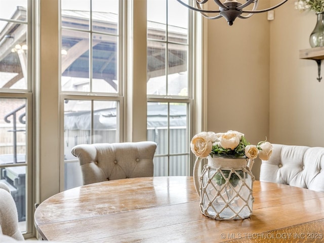 16321 E 48th Pl, Tulsa, OK 74134 - dining room with a notable chandelier