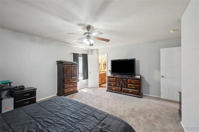 11213 N 120th E Ave, Owasso, OK 74055 - bedroom featuring a ceiling fan, carpet flooring, and baseboards