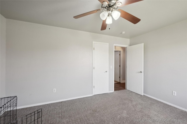 11213 N 120th E Ave, Owasso, OK 74055 - unfurnished bedroom with carpet, ceiling fan, and baseboards