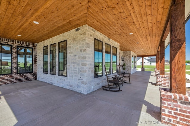 5393 W 184th St S, Mounds, OK 74047 - view of patio / terrace with covered porch